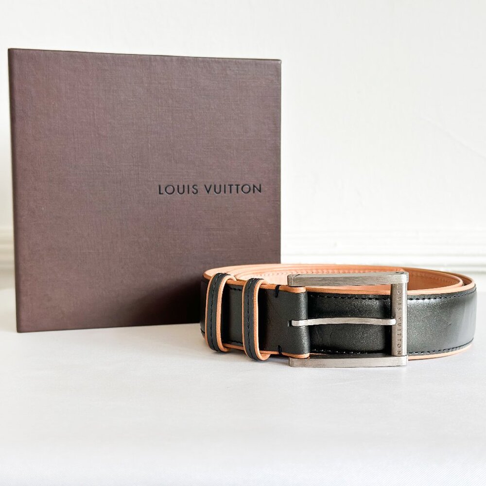 Louis Vuitton Black Leather Belt